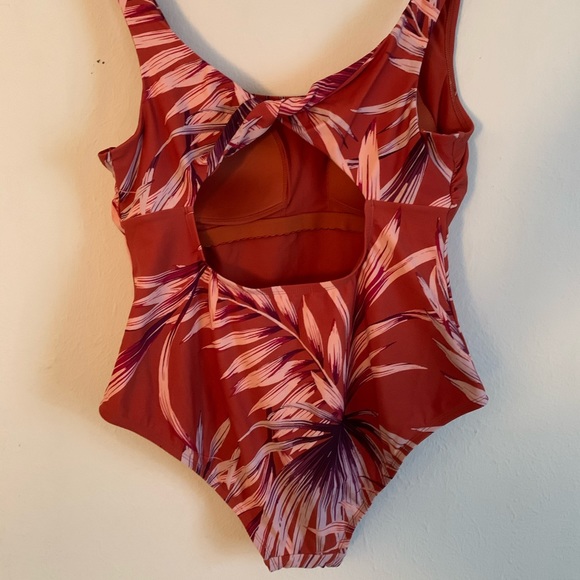 SOLD | Orange Tropical One-piece Swimsuit - Picture 7 of 7